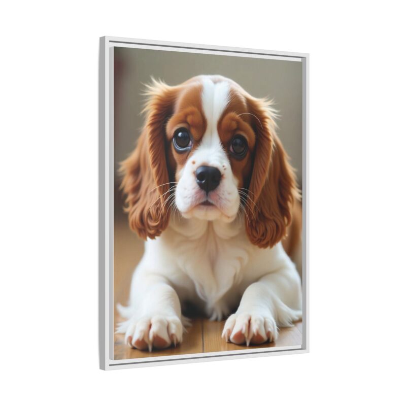 A beautifully detailed canvas print of a Cavalier King Charles Spaniel" - Image 95