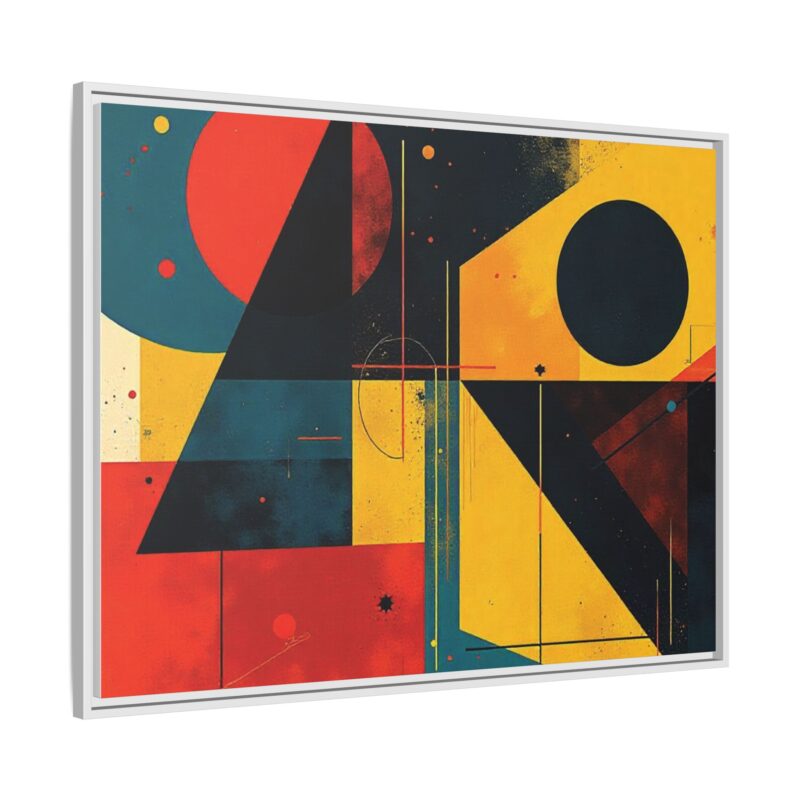 Matte Canvas, Framed Dynamic Geometry a striking abstract artwork - Image 111