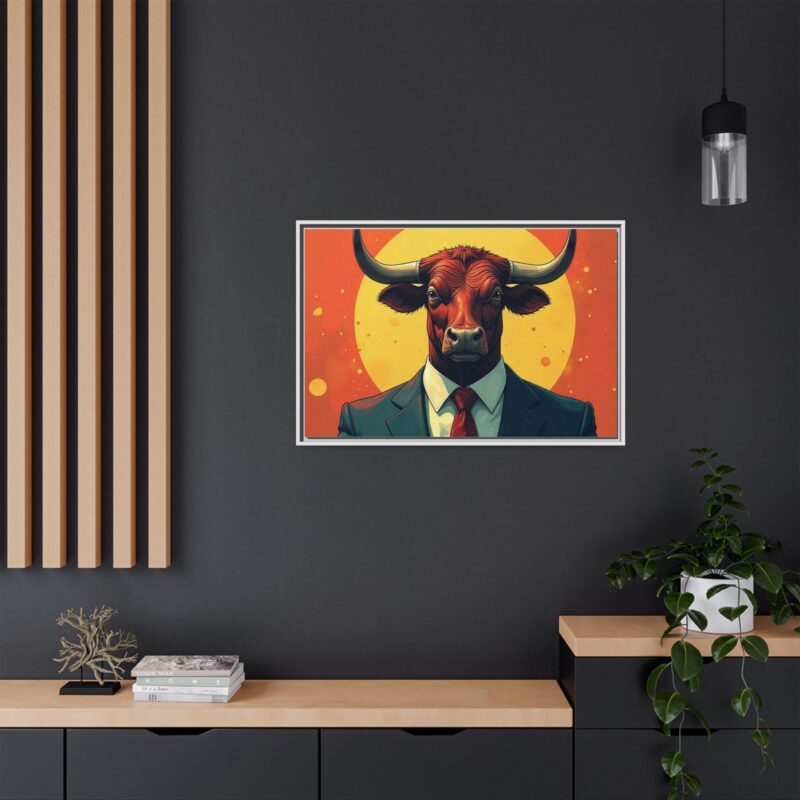 Matte Canvas, Framed Bullish Ambition - Image 88