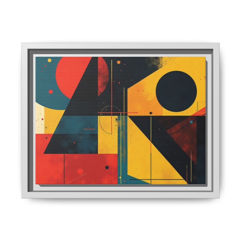 Matte Canvas, Framed Dynamic Geometry a striking abstract artwork - Image 46