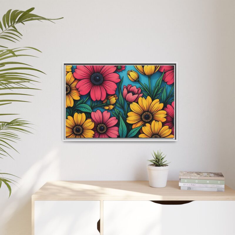 Matte Canvas, Framed Pop Garden - Image 88