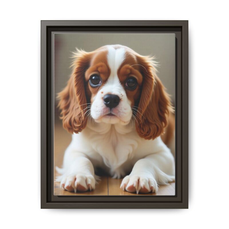 A beautifully detailed canvas print of a Cavalier King Charles Spaniel" - Image 42