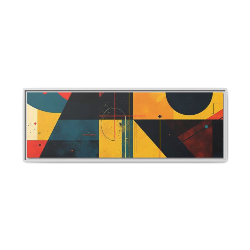 Matte Canvas, Framed Dynamic Geometry a striking abstract artwork - Image 142