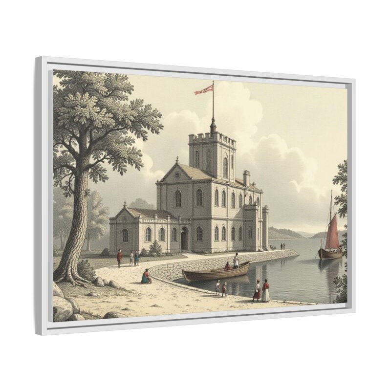 Framed Wall Art - 1820s in England Matte Canvas - Image 87