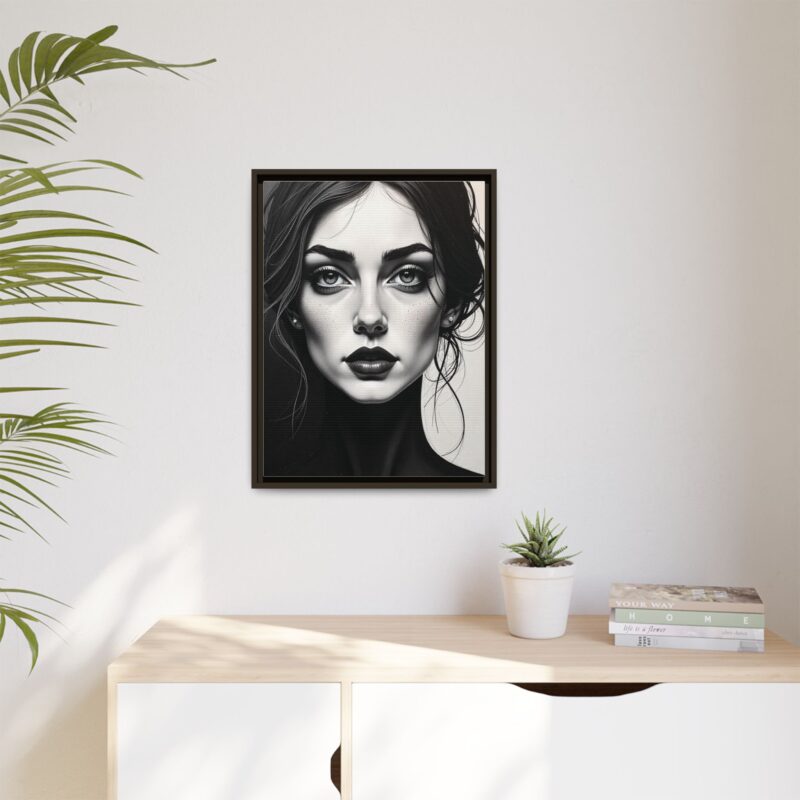 Canvas Wall Art - Abstract Woman's Face Portrait - Image 63