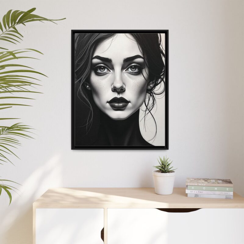 Canvas Wall Art - Abstract Woman's Face Portrait - Image 87