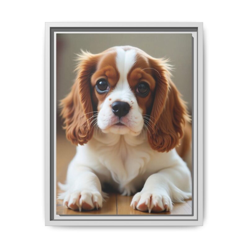 A beautifully detailed canvas print of a Cavalier King Charles Spaniel" - Image 62