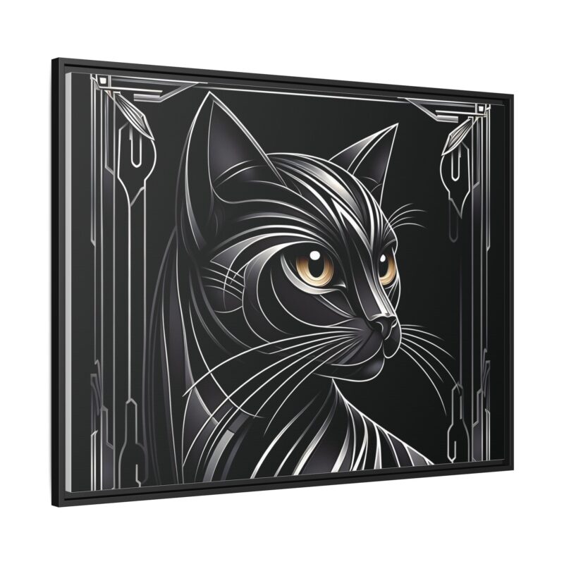 Glamorous Black Cat Art Deco Prints - Stylish and Dark Home Decor - Image 3