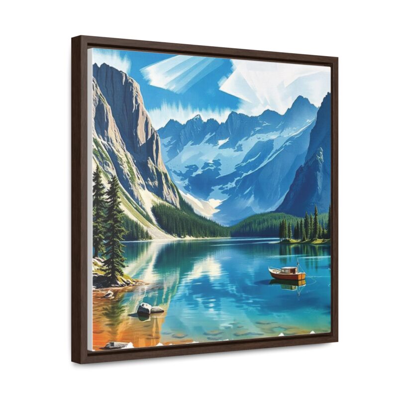 Canvas Wrap Mountain Lake Wall Art - Image 22