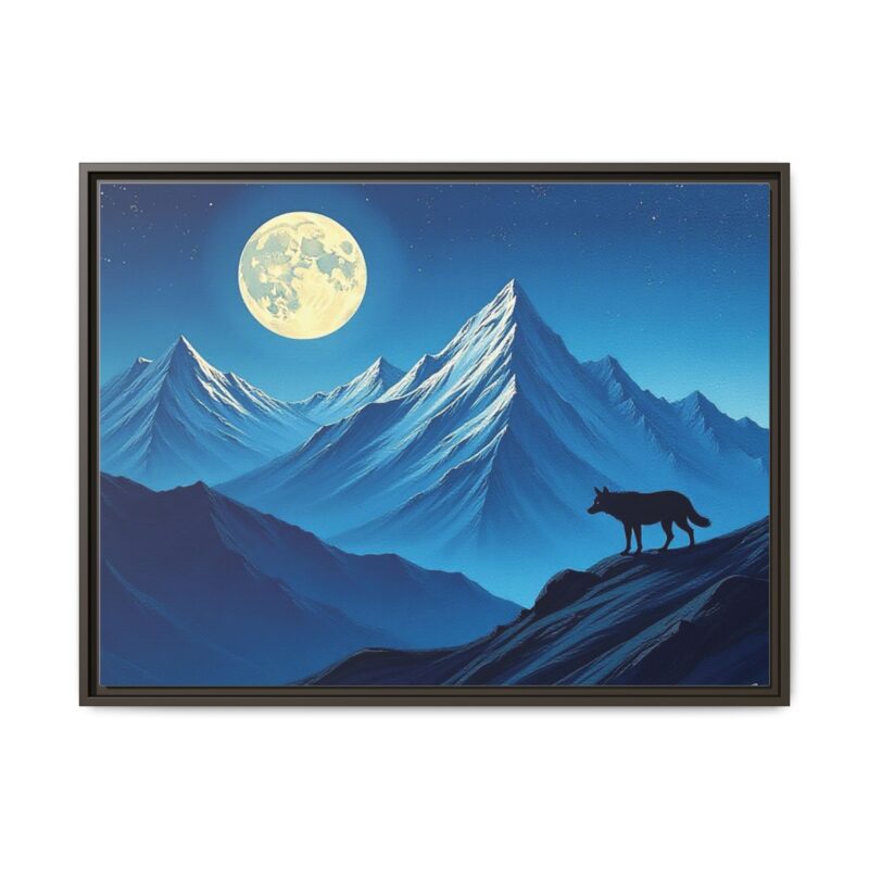Canvas Wall Art: Moonlit Mountain Landscape - Image 90