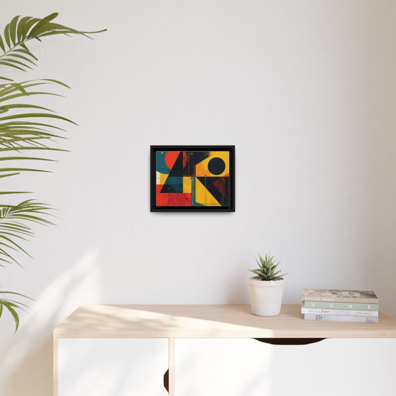 Matte Canvas, Framed Dynamic Geometry a striking abstract artwork - Image 8