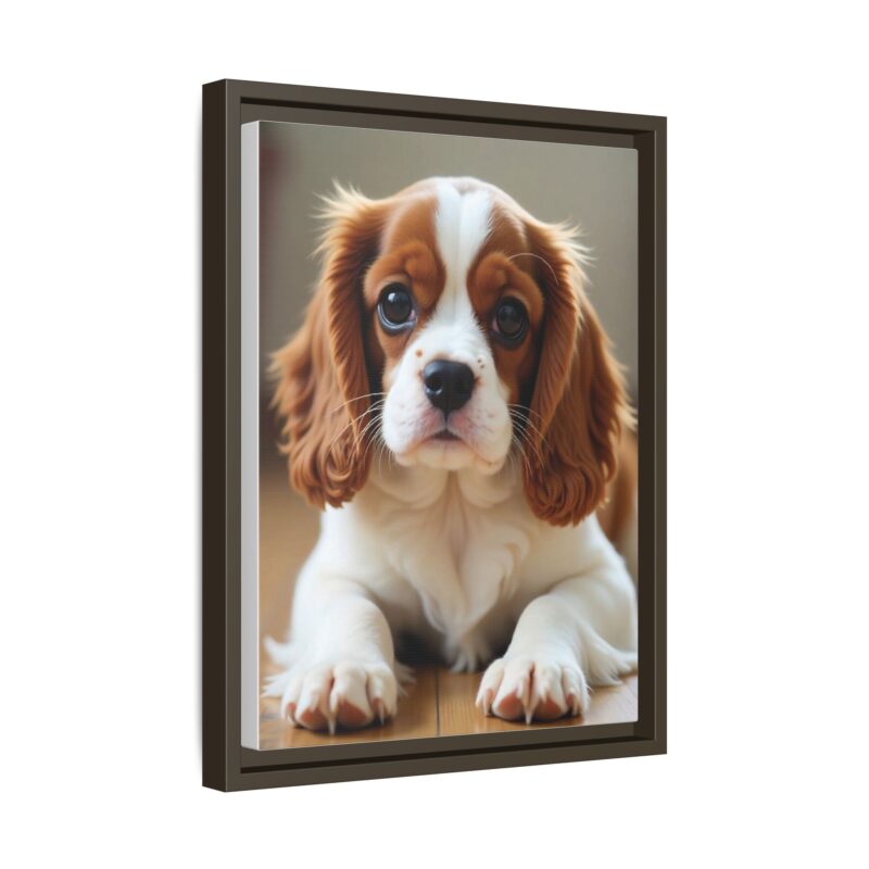 A beautifully detailed canvas print of a Cavalier King Charles Spaniel" - Image 59