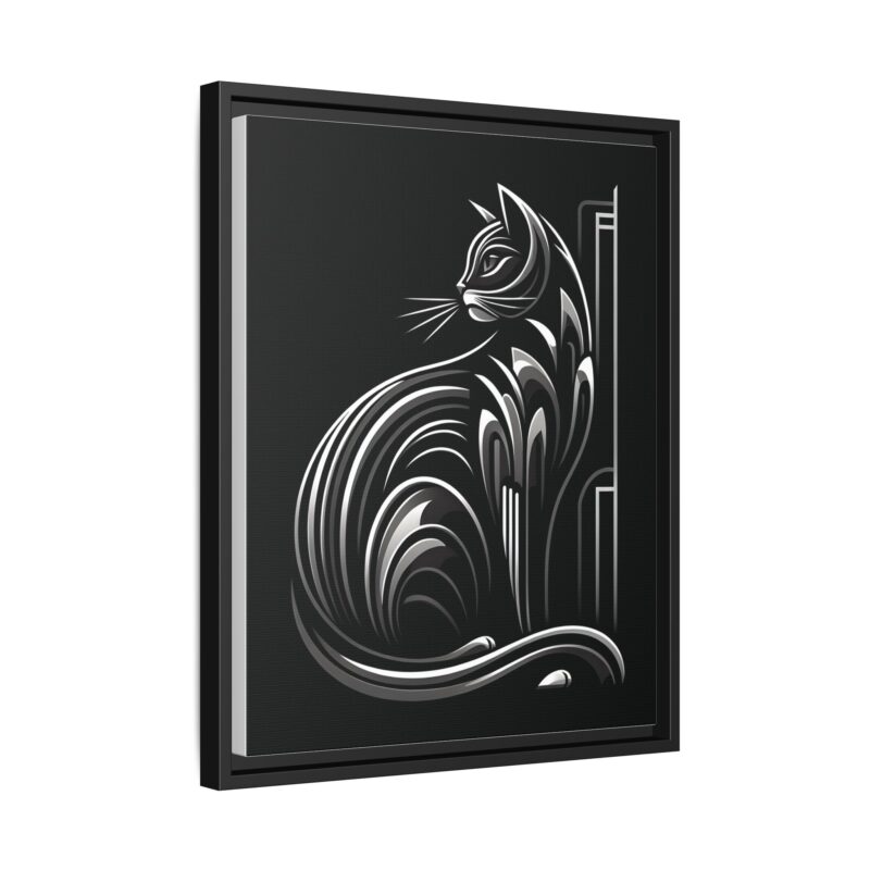Unique and Eye-Catching: Black Cat Art Deco Wall Decor - Image 19