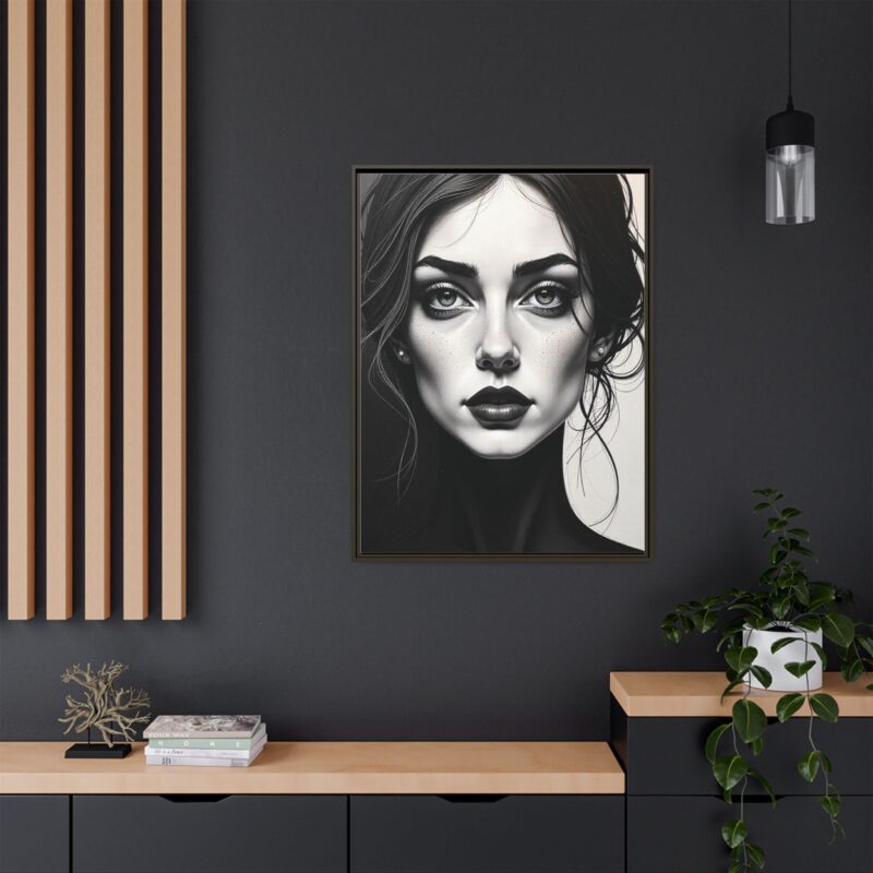 Canvas Wall Art - Abstract Woman's Face Portrait - Image 80