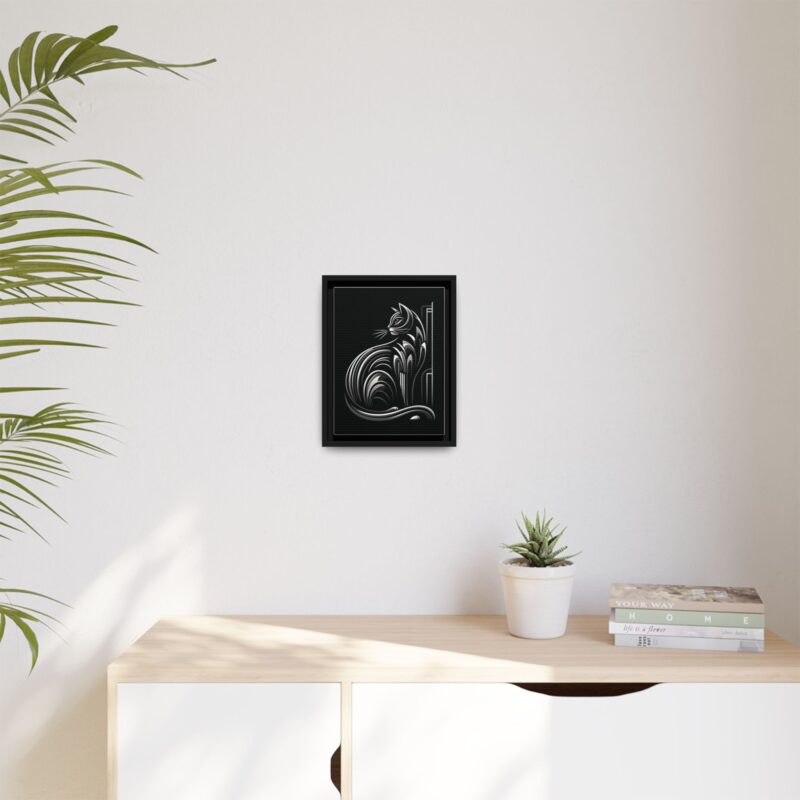 Unique and Eye-Catching: Black Cat Art Deco Wall Decor - Image 5