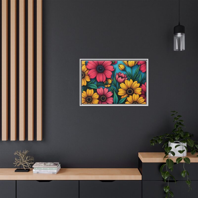 Matte Canvas, Framed Pop Garden - Image 85