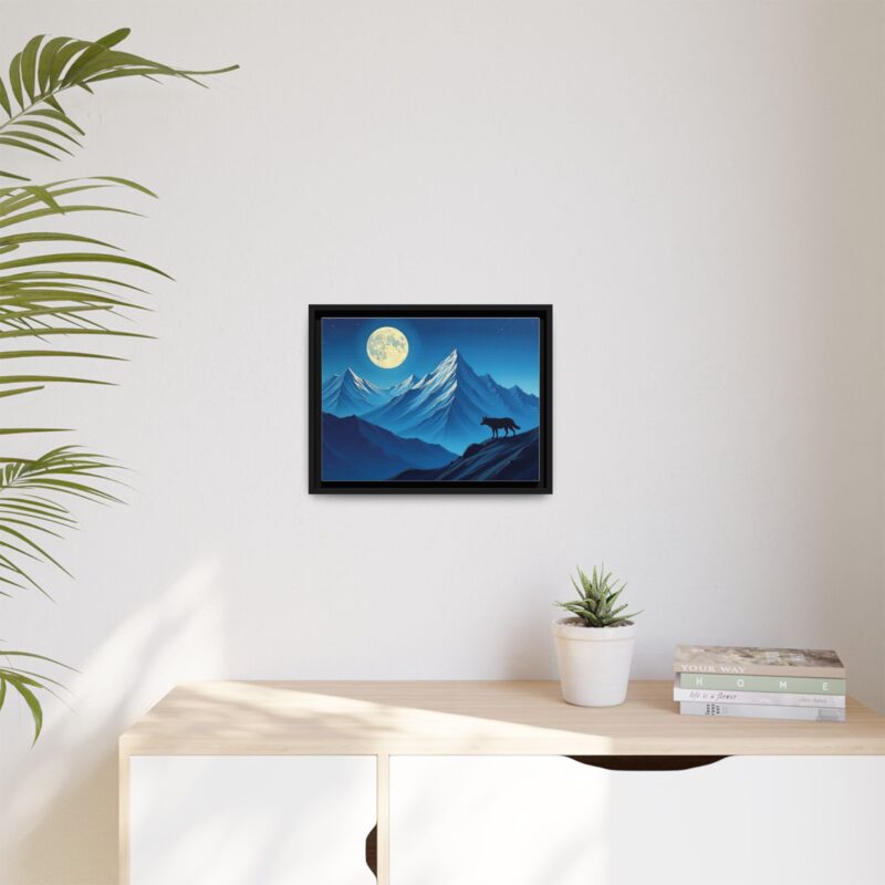 Canvas Wall Art: Moonlit Mountain Landscape - Image 16