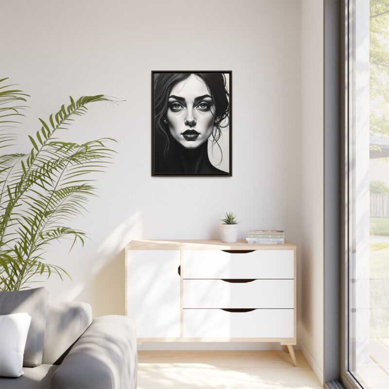 Canvas Wall Art - Abstract Woman's Face Portrait - Image 71