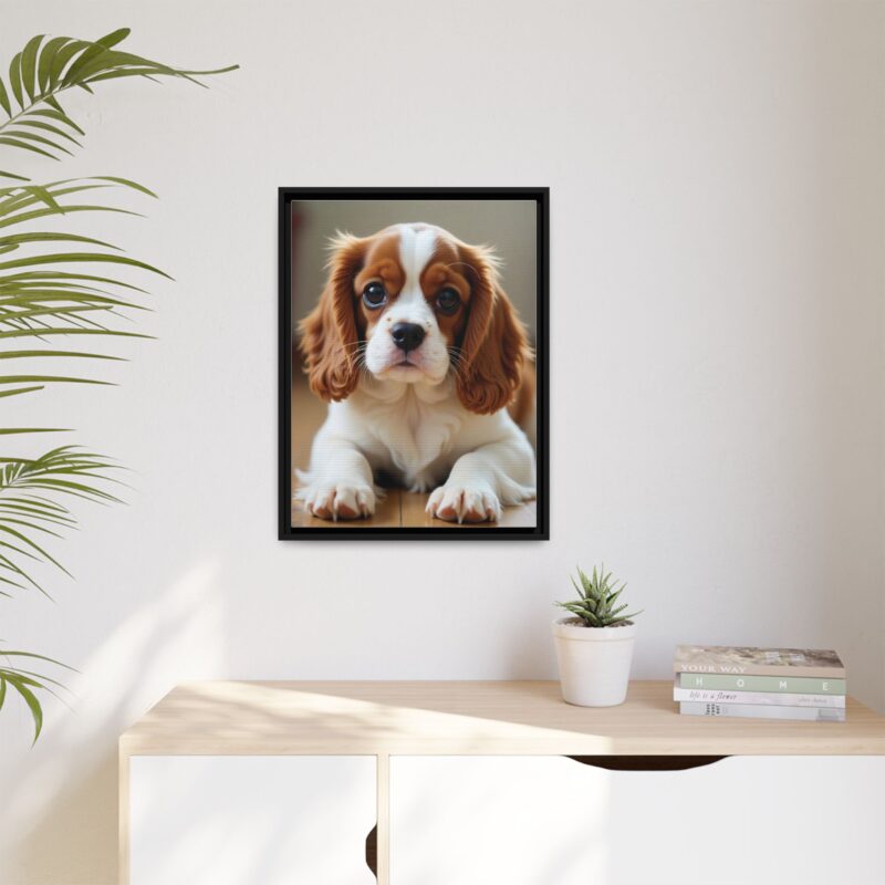 A beautifully detailed canvas print of a Cavalier King Charles Spaniel" - Image 24