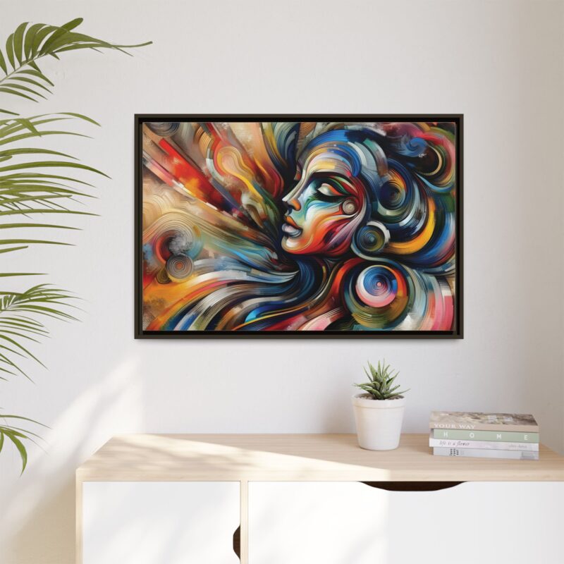 Canvas Abstract Art of a Woman - Modern & Minimalist Wall Decor - Image 99