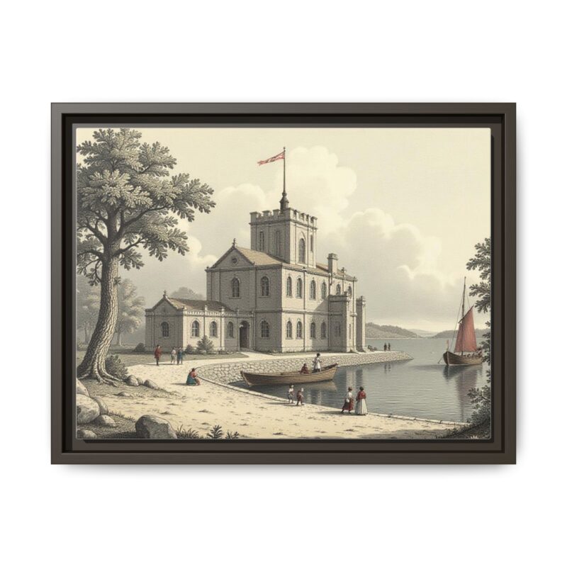 Framed Wall Art - 1820s in England Matte Canvas - Image 58