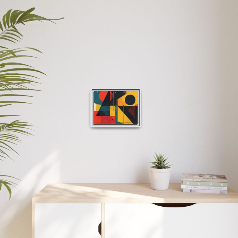 Matte Canvas, Framed Dynamic Geometry a striking abstract artwork - Image 48