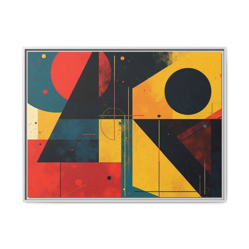 Matte Canvas, Framed Dynamic Geometry a striking abstract artwork - Image 110