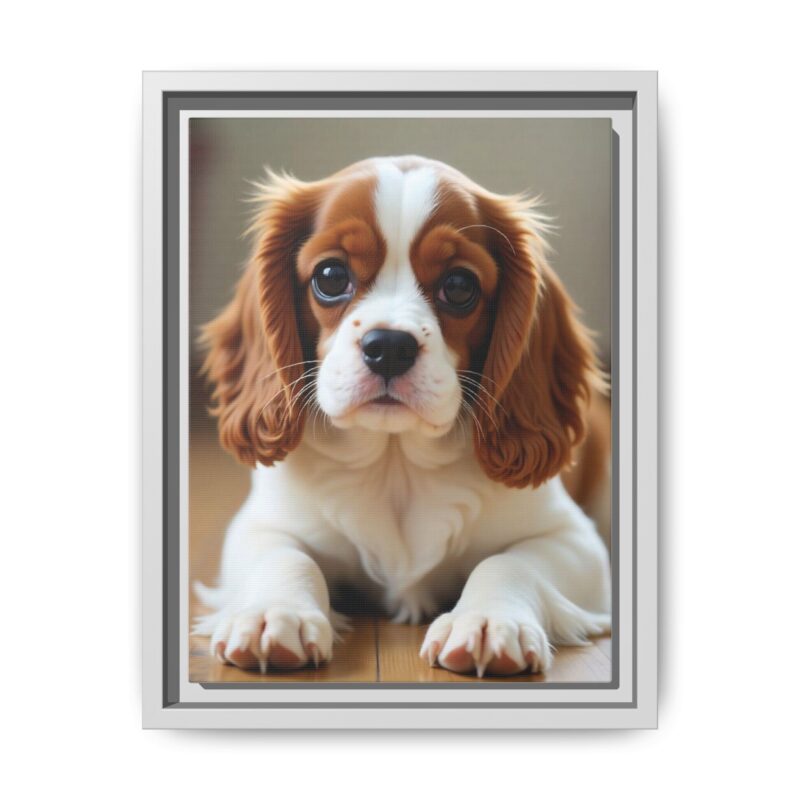 A beautifully detailed canvas print of a Cavalier King Charles Spaniel" - Image 46