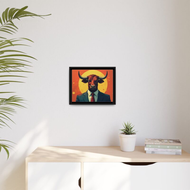 Matte Canvas, Framed Bullish Ambition - Image 12