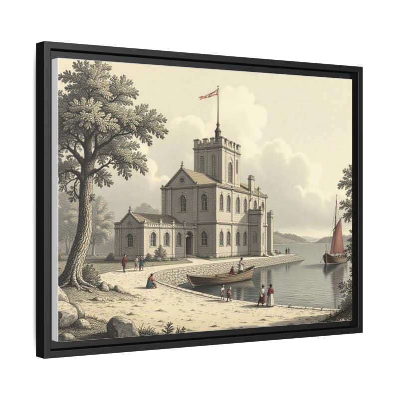 Framed Wall Art - 1820s in England Matte Canvas - Image 23