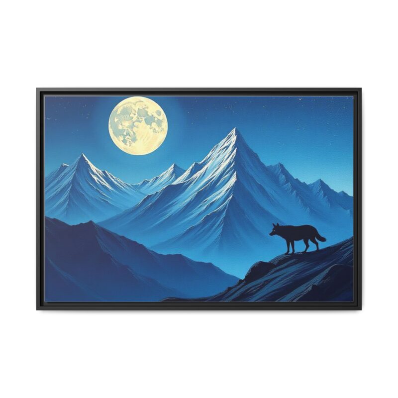 Canvas Wall Art: Moonlit Mountain Landscape - Image 34