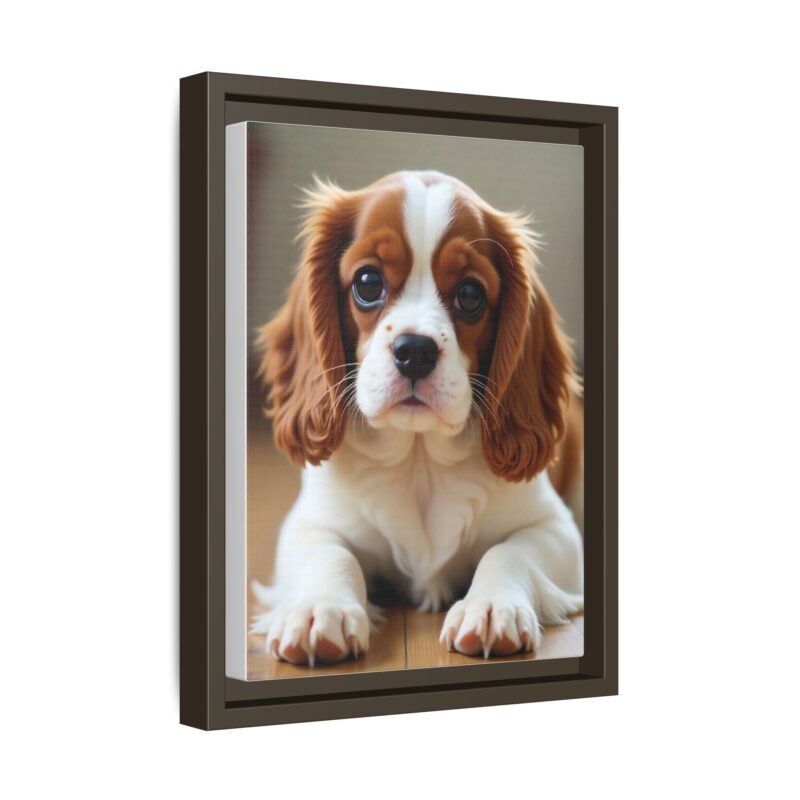 A beautifully detailed canvas print of a Cavalier King Charles Spaniel" - Image 43