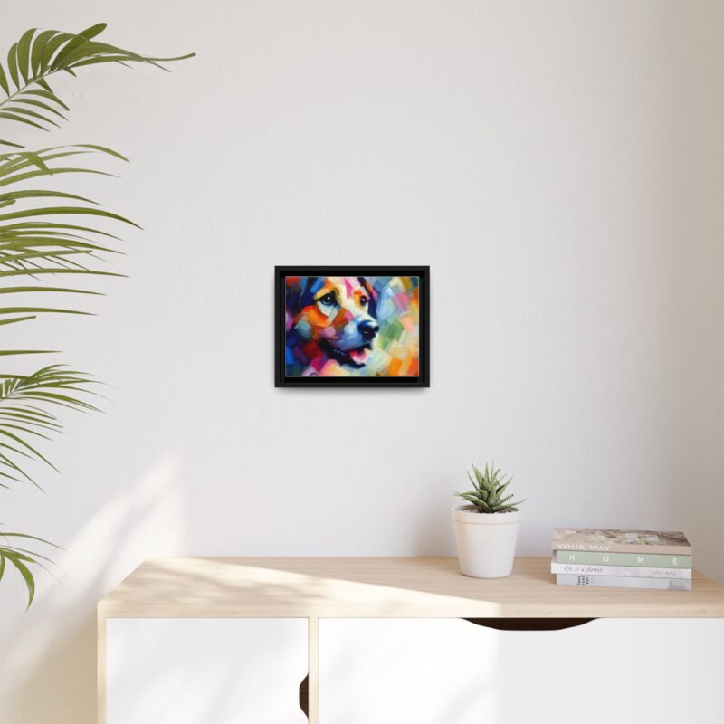 Contemporary Abstract Dog Painting - Vibrant Wall Art Deco - Image 4