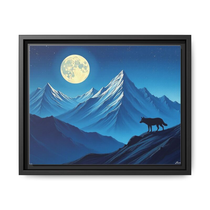 Canvas Wall Art: Moonlit Mountain Landscape - Image 10