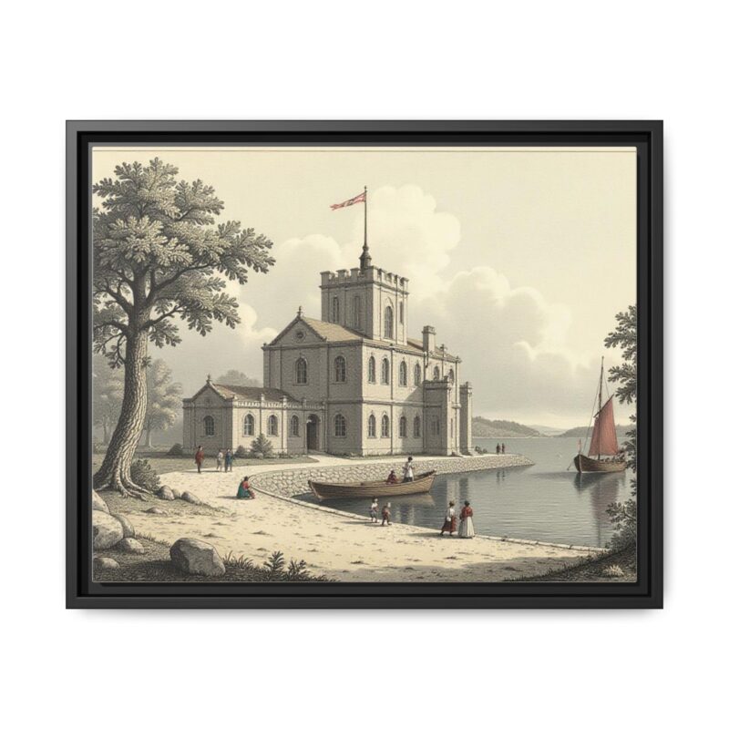 Framed Wall Art - 1820s in England Matte Canvas - Image 18