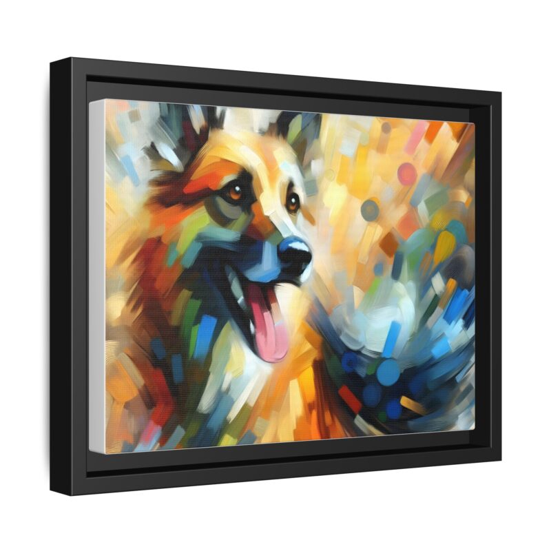 Abstract Dog Portrait Art - Unique Canvas for Pet Lovers - Image 7