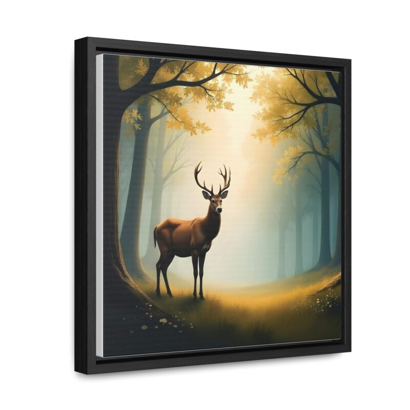 Canvas Wraps - Graceful Deer in Misty Forest Wall Art - Image 10