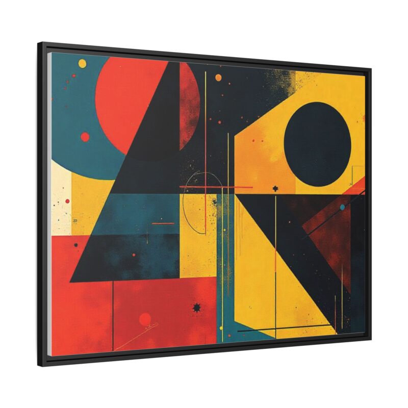 Matte Canvas, Framed Dynamic Geometry a striking abstract artwork - Image 39