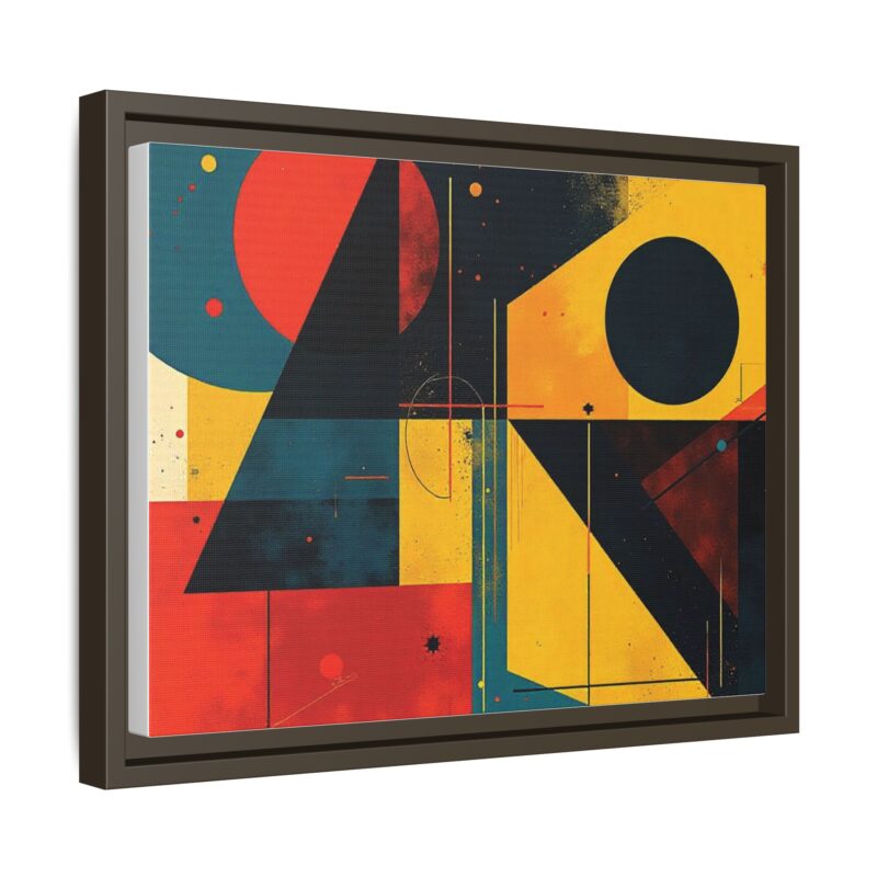 Matte Canvas, Framed Dynamic Geometry a striking abstract artwork - Image 59