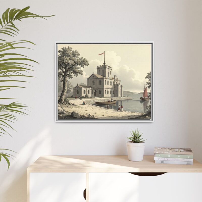 Framed Wall Art - 1820s in England Matte Canvas - Image 113