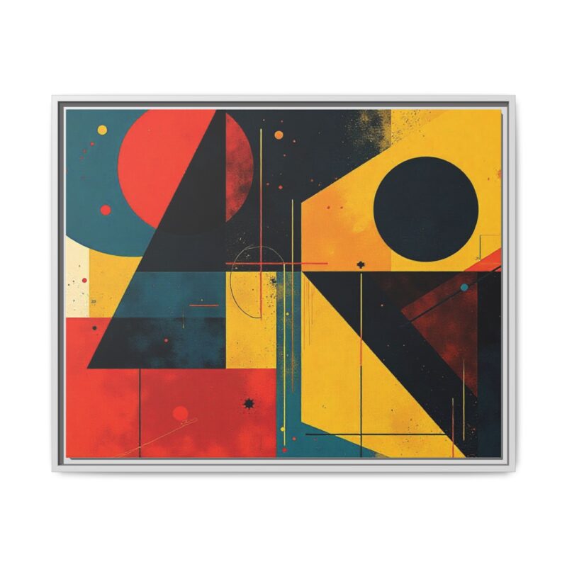 Matte Canvas, Framed Dynamic Geometry a striking abstract artwork - Image 130