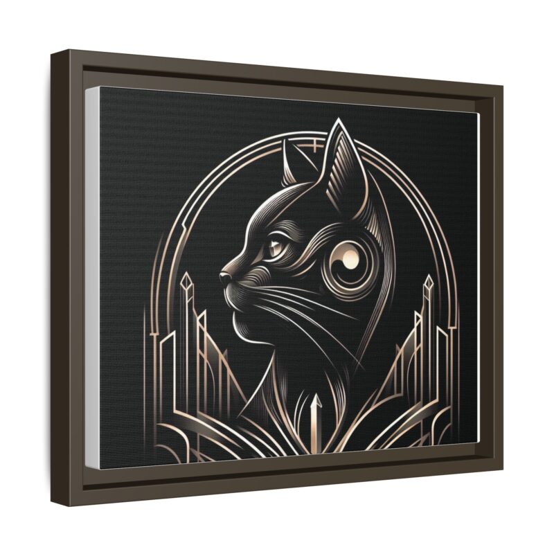 Elegant Art Deco Black Cat Canvas - Dark and Luxurious Wall Art Design - Image 14