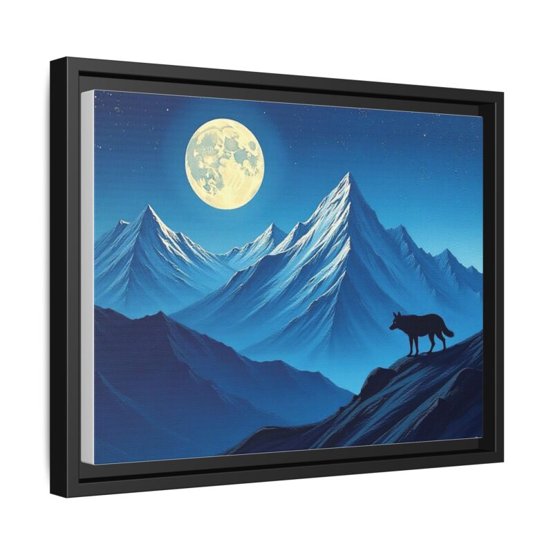 Canvas Wall Art: Moonlit Mountain Landscape - Image 15