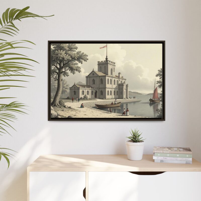 Framed Wall Art - 1820s in England Matte Canvas - Image 92