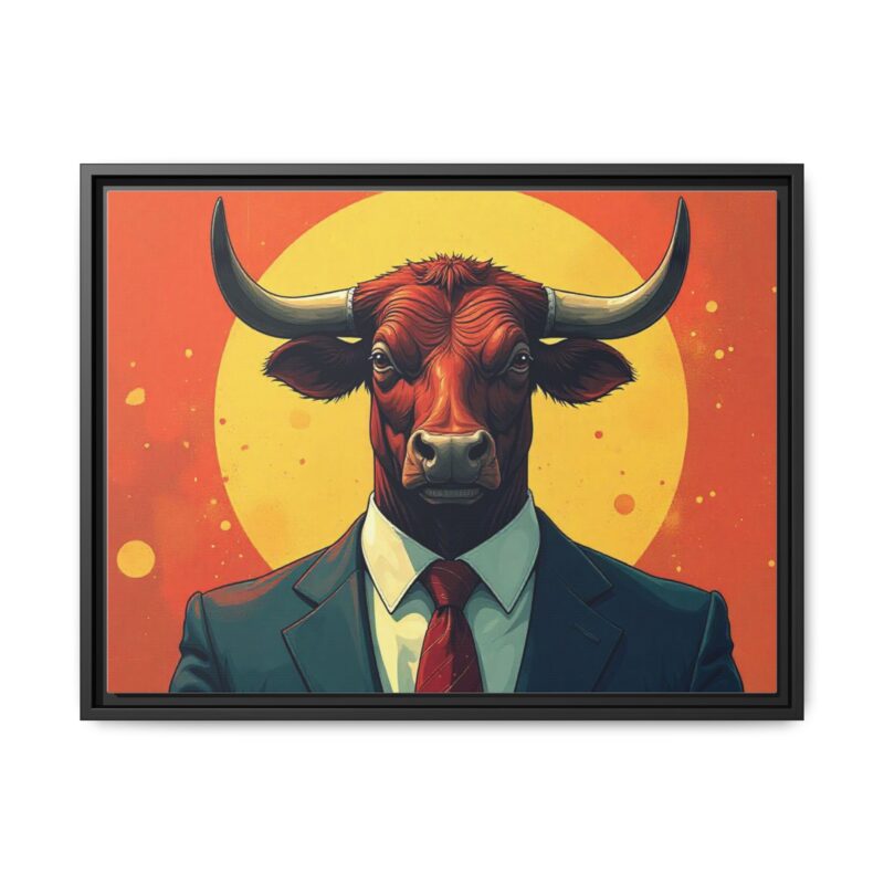Matte Canvas, Framed Bullish Ambition - Image 18