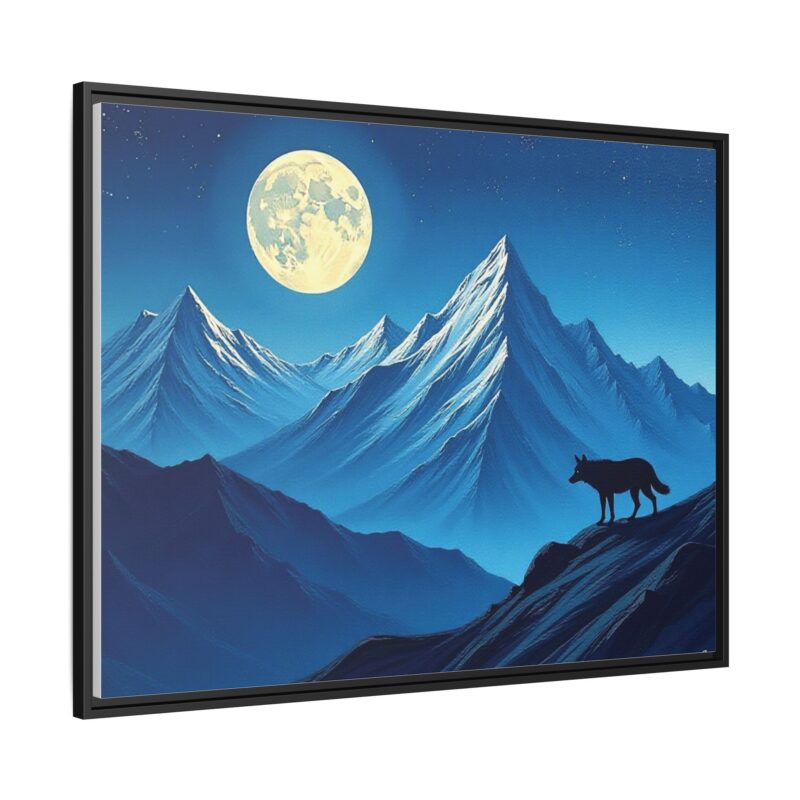 Canvas Wall Art: Moonlit Mountain Landscape - Image 39