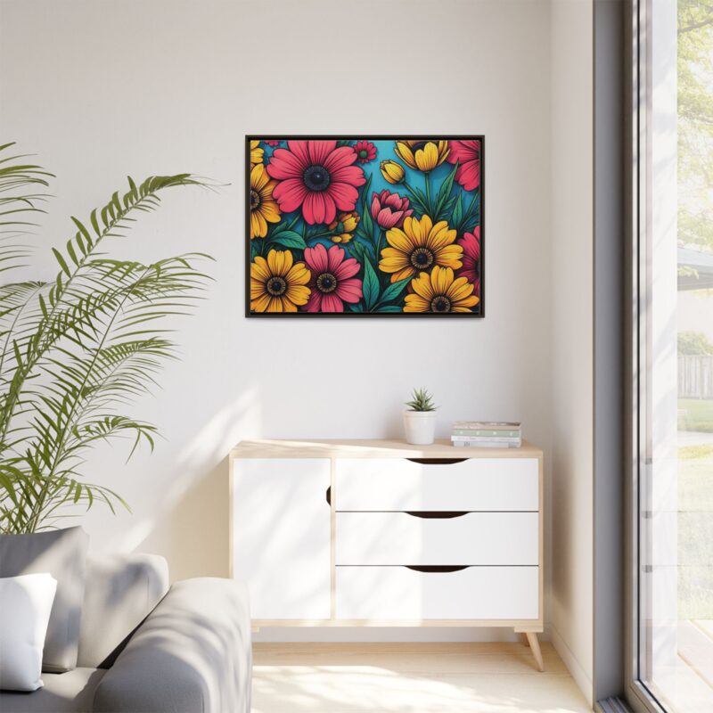 Matte Canvas, Framed Pop Garden - Image 108