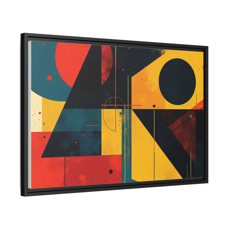 Matte Canvas, Framed Dynamic Geometry a striking abstract artwork - Image 27
