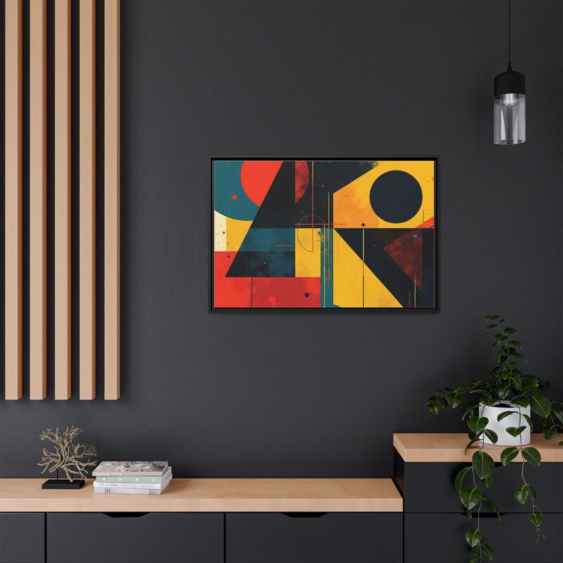 Matte Canvas, Framed Dynamic Geometry a striking abstract artwork - Image 33