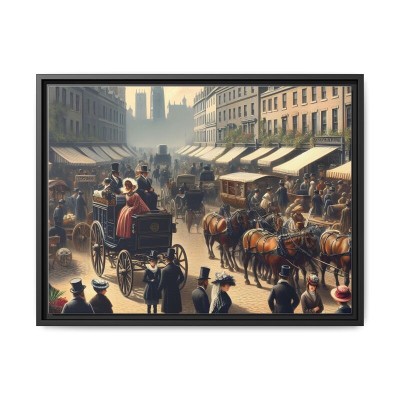 Matte Canvas, Framed Regency Elegance: England in the 1820s - Image 22